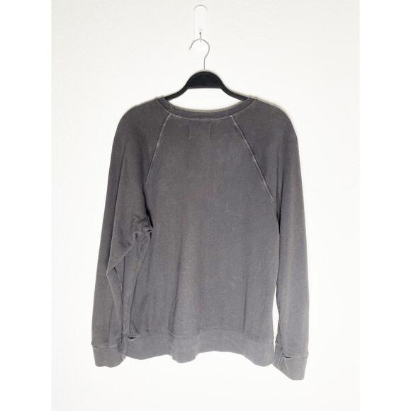 Sol Angeles X Anthropologie Women's Chic Graphic Sweatshirt Lagenlook Gray - Picture 4 of 8